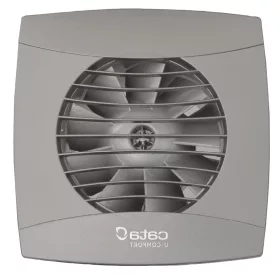   Cata UC-12 Hygro Silver ventilátor utószellőztető és páraérzékelő funkcióval, fordulatszám állítási lehetőséggel, pillangószeleppel, szürke