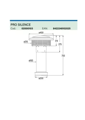 CATA - Páraelszívó külső motor PRO SILENCE