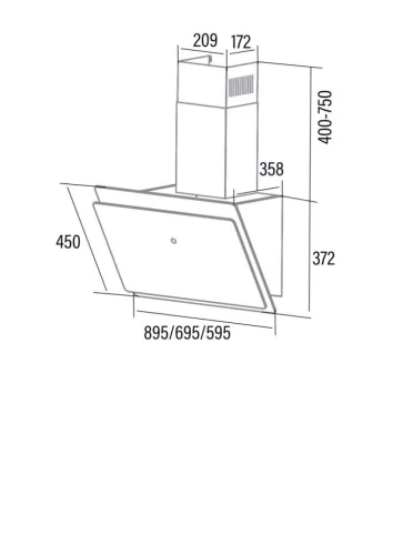Cata - Páraelszívó WANDA 900 XGBK fekete