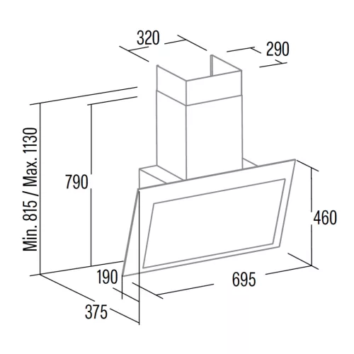 Cata - Páraelszívó Thalassa 700 GBK fekete + Fritőz 1D30