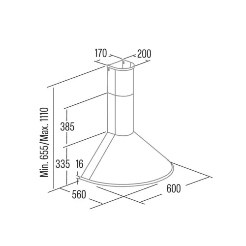 Cata - Páraelszívó Q-7760 BK/L LED