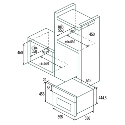 CATA - Beépíthető sütő MD-5007 BK Fekete