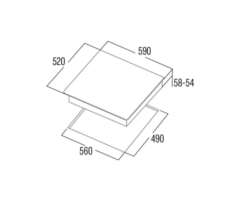CATA - Beépíthető indukciós főzőlap IB-6304E2 BK - KIfutó termék!