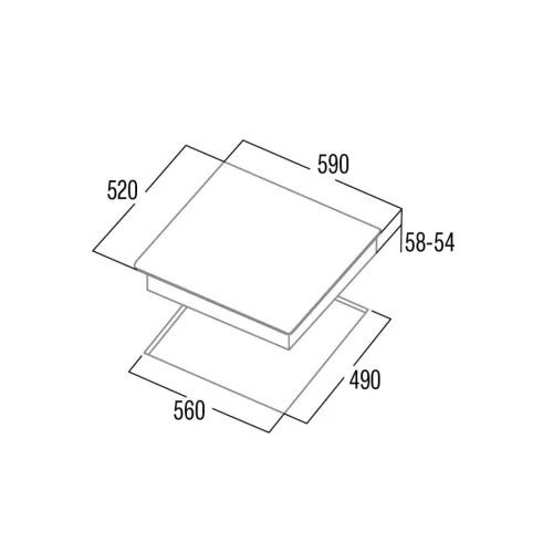 CATA - Beépíthető indukciós főzőlap IBS-6303 E2 BK fekete