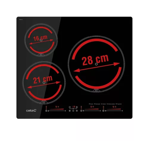 CATA - Beépíthető indukciós főzőlap IBS-6303 E2 BK fekete