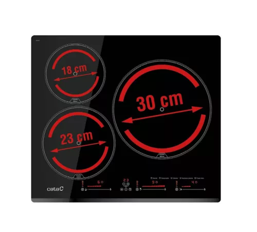CATA - Beépíthető indukciós főzőlap INSB-6003E2 BK fekete