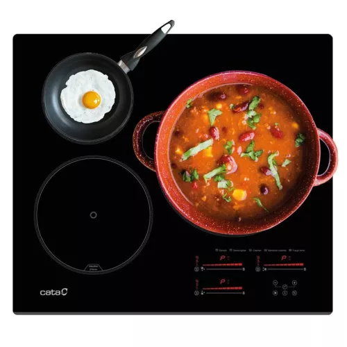 CATA - Beépíthető indukciós főzőlap INSB-6028 BK fekete Hob to Hood