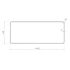 Elica - Lapos csatorna 220x90 mm, hossz: 1000 mm
