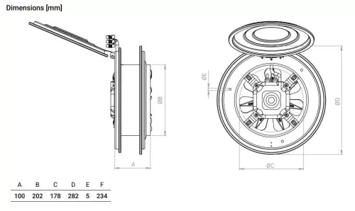 BVN - Ventilátor BK-200 AC 