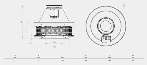 BVN - Ventilátor BRCF-M 315M