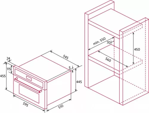 NODOR - Beépíthető gőzsütő NorChef SO-4800 DB