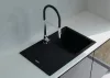 NODOR - Gránit mosogatótálca NorGranite 78.50 1B 1D BK fekete