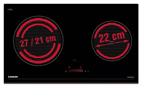 NODOR - Beépíthető félindukciós kerámia főzőlap NorCook IV-N7502 BK