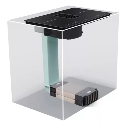 NODOR - NorCoock IS-N7220 BK indukciós főzőlap beépített elszívóval + plazma filter QUADRA 800 R