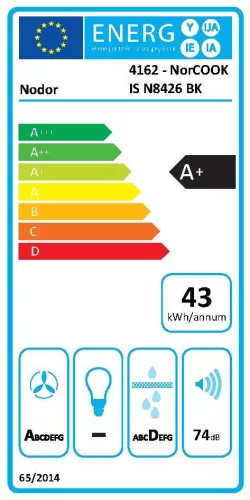 NODOR - NorCoock N8426 IS BK FLOW-IN indukciós főzőlap beépített elszívóval