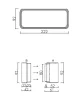 AIRA - Légtechnikai elem lapos csatorna adapter Quadro sorozathoz 