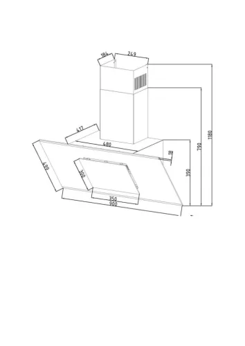 Davoline - Páraelszívó Feel 90 cm fekete