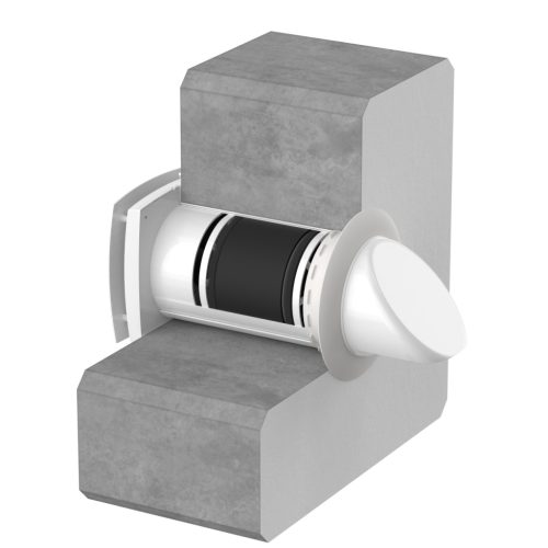 HOLTOP/AIRWOODS AV-TTW6-W egyhelyiséges hővisszanyerős szellőztető, automata zsaluval, WiFi csatlakozással, kültéri hangcsillapító elemmel