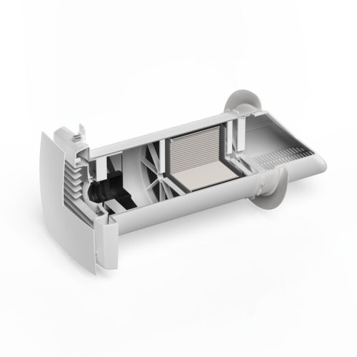 HOLTOP/AIRWOODS AV-TTW6-W egyhelyiséges hővisszanyerős szellőztető, automata zsaluval, WiFi csatlakozással, kültéri hangcsillapító elemmel
