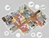 HOLTOP/AIRWOODS AV-TTW6-W egyhelyiséges hővisszanyerős szellőztető automata zsaluval, WiFi csatlakozással