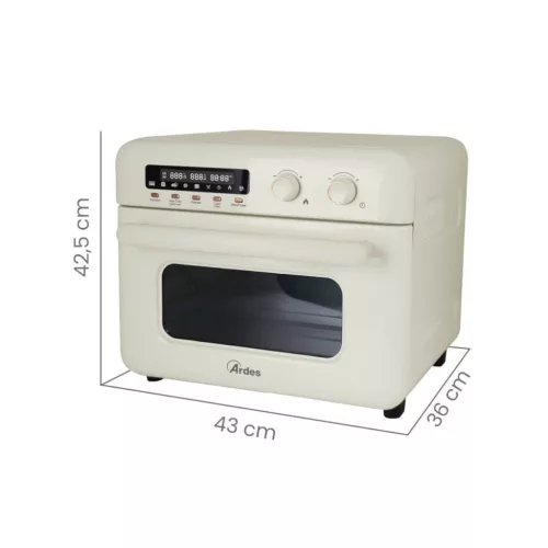 ARDES ARFRYA02W 30 literes Air Fryer forrólevegős sütő, olajsütő - forgókosárral ajándék ARDES 1T20 kenyérpirítóval