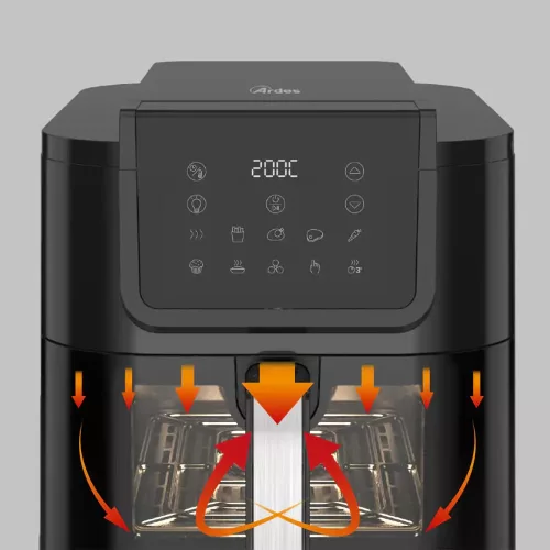 ARDES ARFRYA08LV 8 literes Air Fryer forrólevegős sütő ajándék ARDES 1T20 kenyérpirítóval