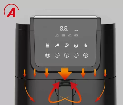 ARDES ARFRYA10L 5 literes Air Fryer forrólevegős sütő
