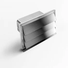   Elica - Gravitációs zsalu csatornához inox 290x160 mm, belső méret: 216x82 mm