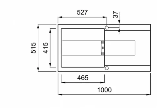 ELLECI - Gránit mosogatótálca Smart 480 G68 - Kifutó termék!