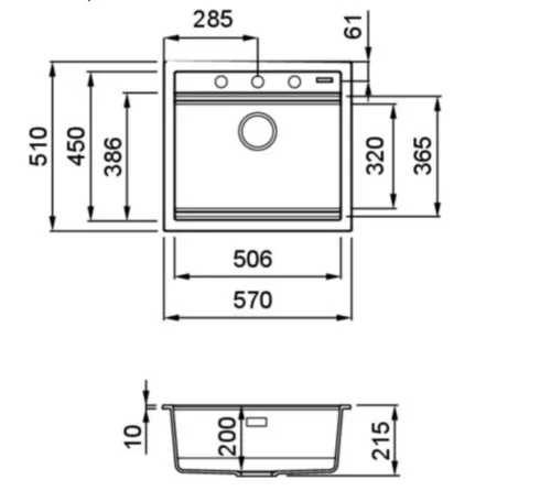 ELLECI - Mosogatótálca Best 105 Workstation K88 Cloud