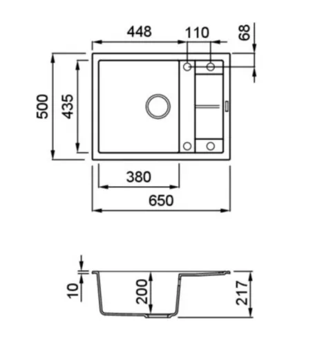 ELLECI - Mosogatótálca Unico 125 K87 Cocoa