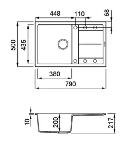 ELLECI - Mosogatótálca Unico 300 K89 Dove