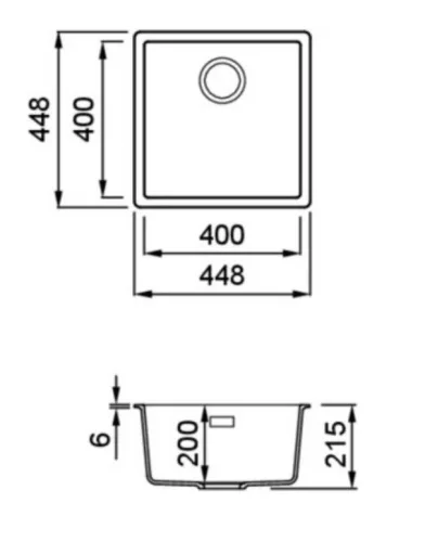 ELLECI - Mosogatótálca Zen-F 102 K95 Champagne