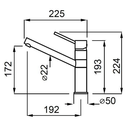 Elleci - Csaptelep Sava K73 Fumo - Kifutó termék!