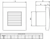 Aerauliqa QA-100 BB ventilátor automata előlapzárással
