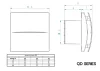 Aerauliqa QD-150 BB ventilátor beépített pillangószeleppel