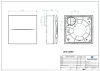 Aerauliqa QX-80HT ventilátor, magas nyomásértékkel, utószellőztető és páraérzékelő funkcióval, beépített pillangószeleppel