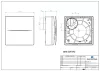 Aerauliqa QX-100T ventilátor, magas nyomásértékkel, utószellőztető funkcióval, beépített pillangószeleppel