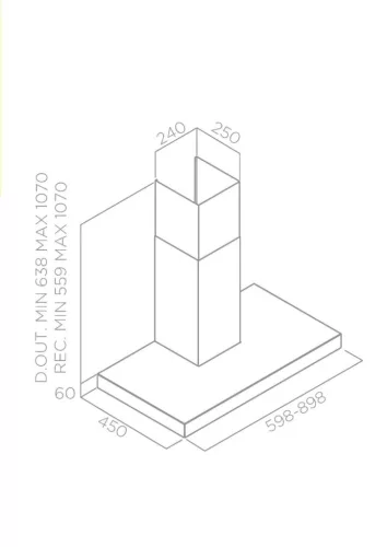 Turboair - Páraelszívó NORMA H6 IX/BL/A/60