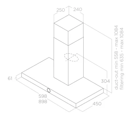 Elica - Páraelszívó LOL WH/A/60 MOON EDITION fehér