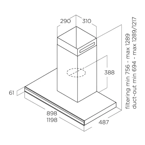 Elica - Páraelszívó ELEMENT @ IXBL/A/90 + Mikro MW-5120