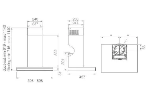 Elica - Páraelszívó ADÉLE @ IXBL/A/60 PRF0199700