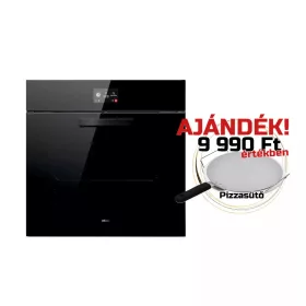   ELICA - Beépíthető sütő VIRTUS MULTI 60 TFT PYRO BL + Ajándék Pizzaszett