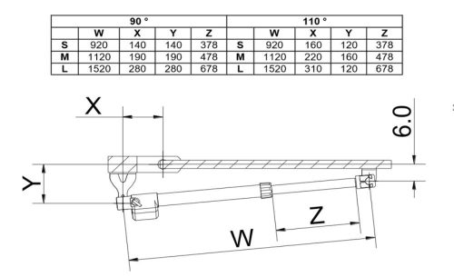 B-400 Szárnyaskapu kétszárnyú kapunyitó szett