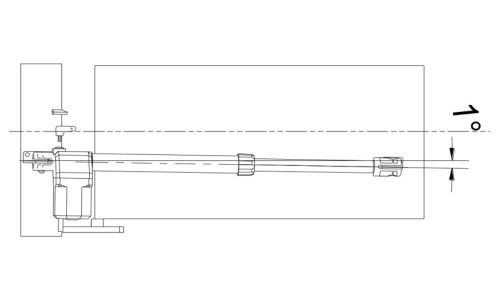 B-400 Szárnyaskapu kétszárnyú kapunyitó szett
