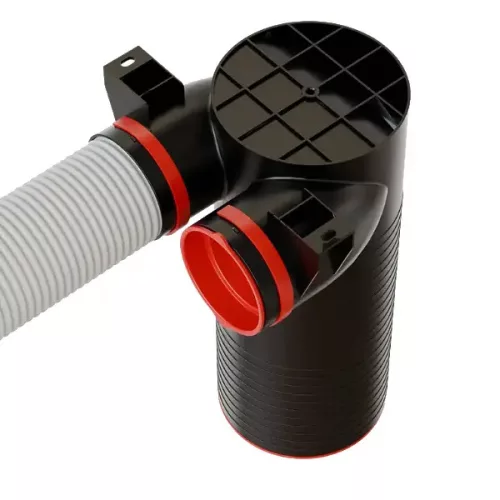 125 mm légszelep fogadó+125 zárósapka+75 zárósapka+tőmítő gyűrű