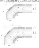 EPS-P könyök 45°-os szögben, belül 160 mm, kívül 200 mm