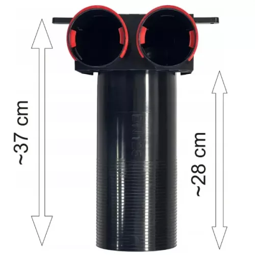 125 mm légszelep fogadó 2x75 PL125