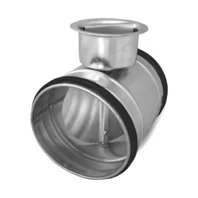    Pillangószelep fém karral, könnyített, gumitömítéssel 80 mm, horganyzott acél