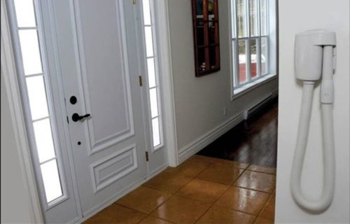 Faliporszívó fekete központi porszívó